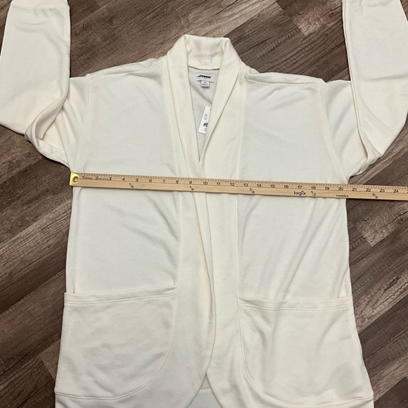 J Crew Factory Womens Knit Wrap Cardigan Sweater CB470 Size Medium In Ivory NWT - Picture 6 of 9